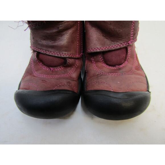 Keen Little Kids Youth Size 12 D Purple Leather Strap Casual Active Boots - Picture 6 of 11